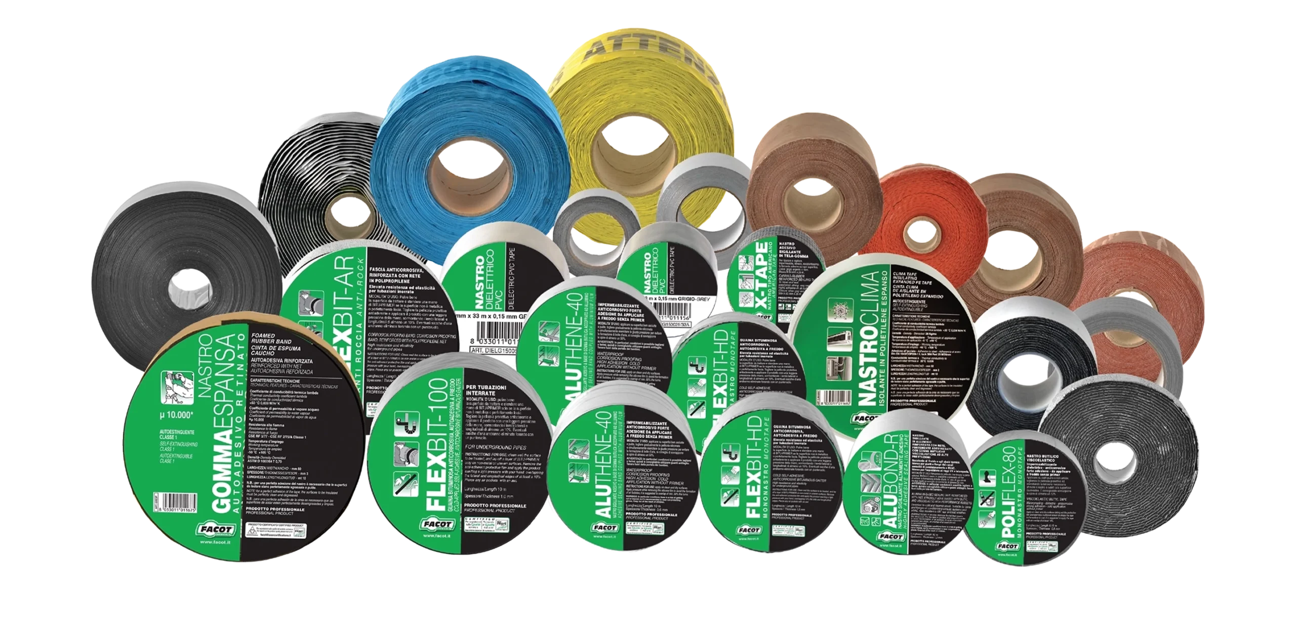 Corrosion Proofing Covering and Insulating Tapes, Repair Collars, Pre-insulated Solar Bitubes and accessories